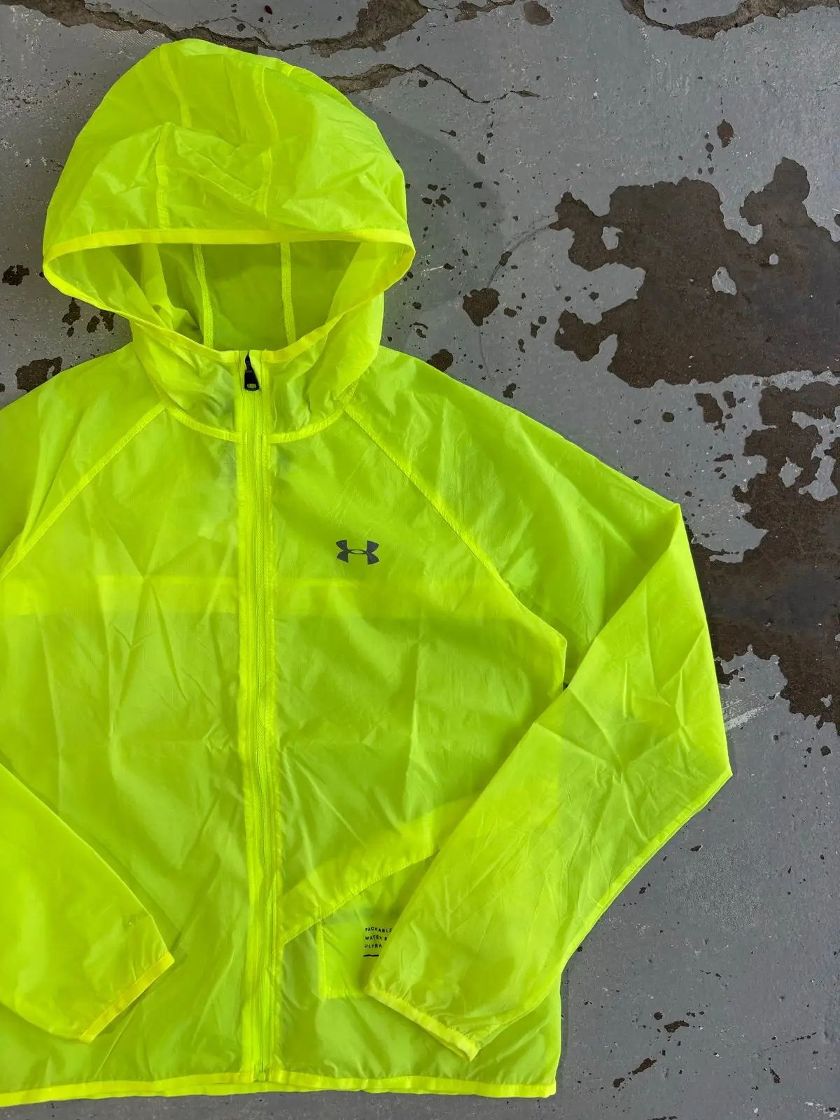 Under Armour Neon Yellow Windbreaker Jacket
