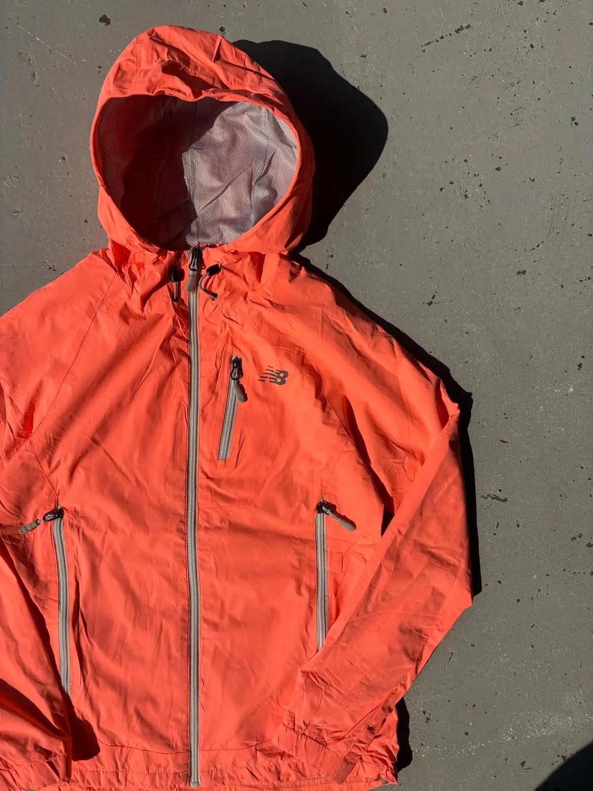 New Balance Orange Windbreaker Jacket