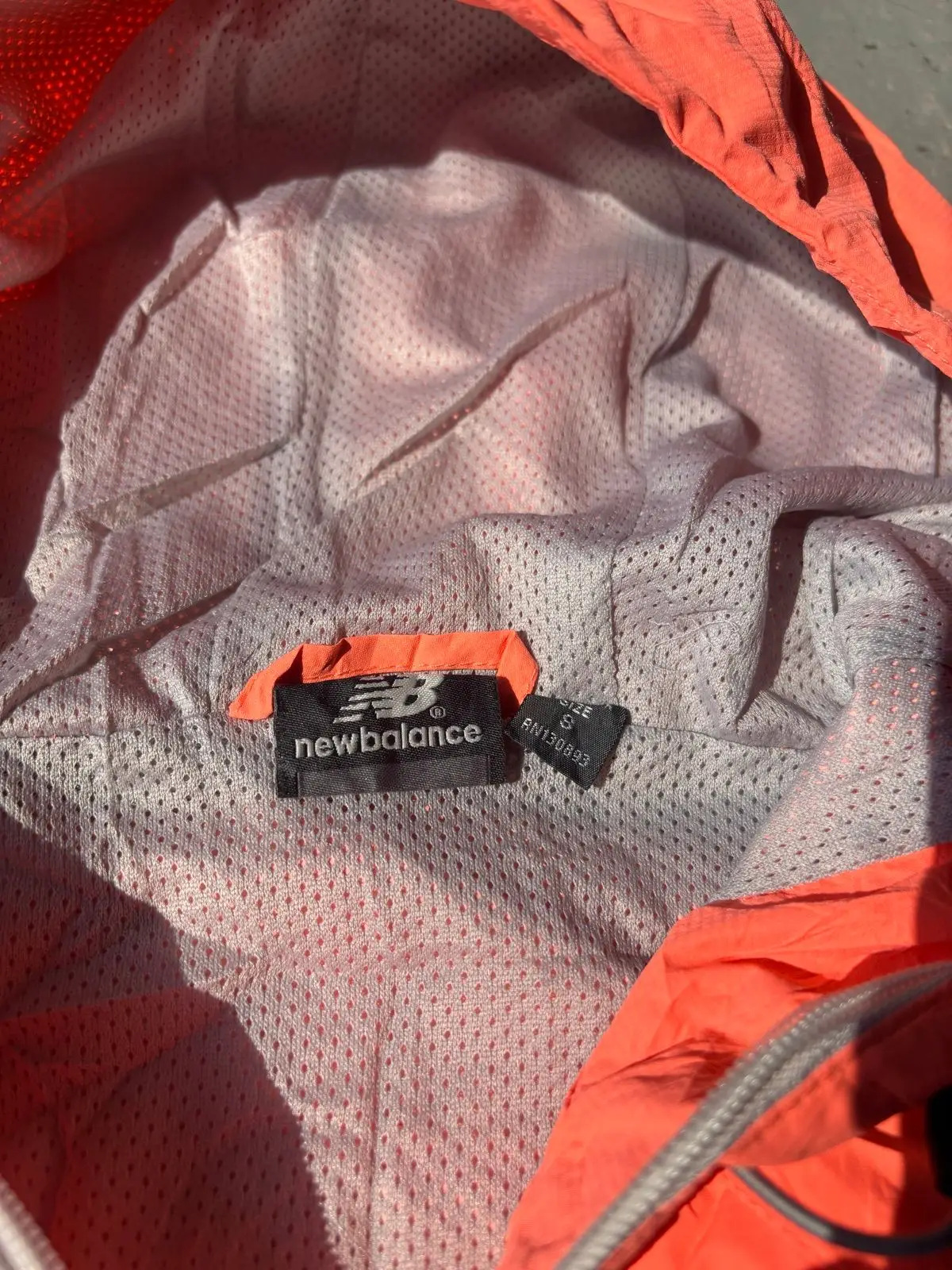 New Balance Orange Windbreaker Jacket