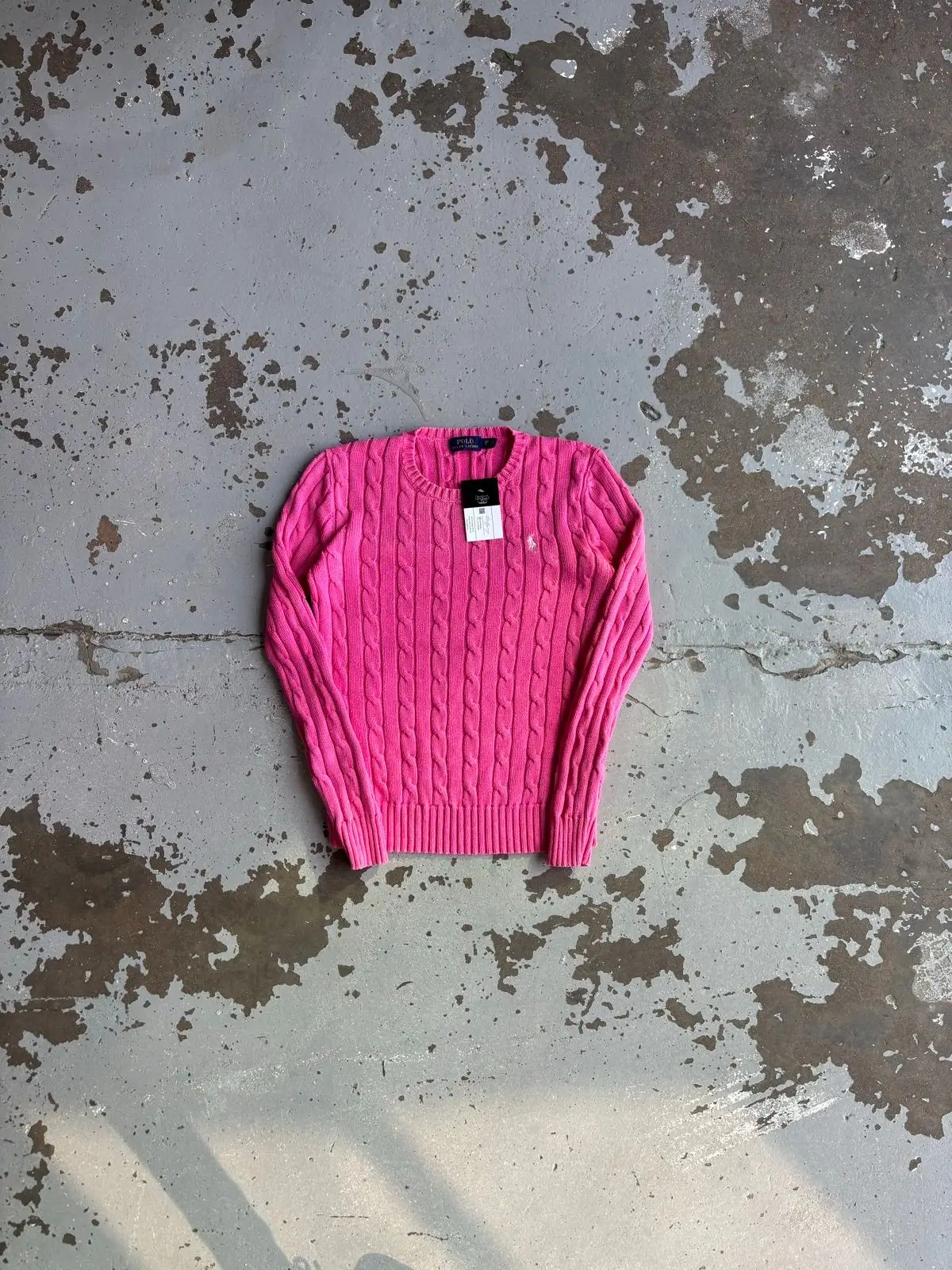 Ralph Lauren Pink Cable-Knit Sweater