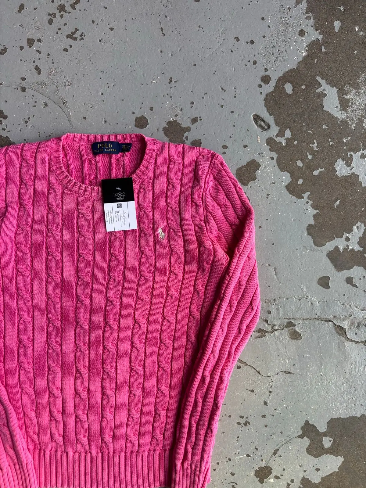 Ralph Lauren Pink Cable-Knit Sweater