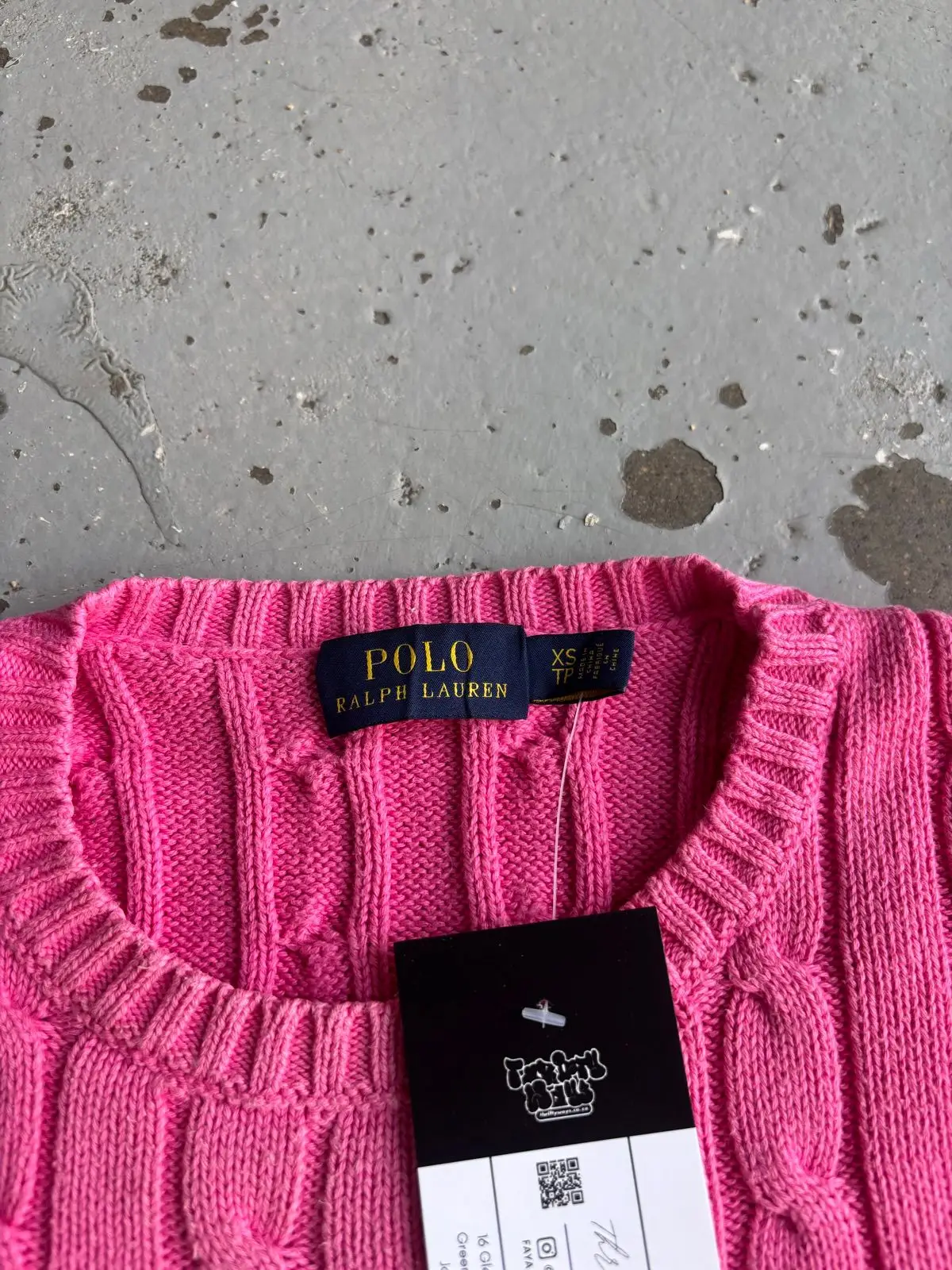 Ralph Lauren Pink Cable-Knit Sweater