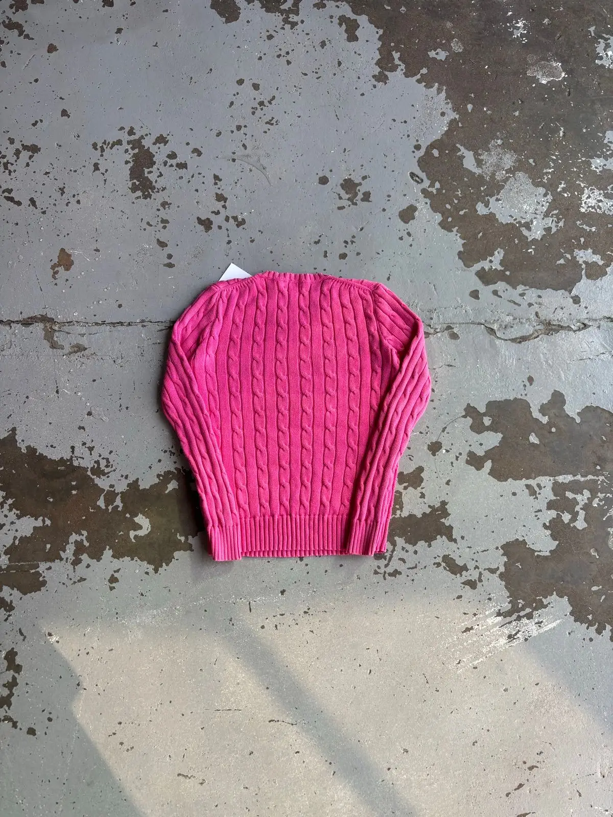 Ralph Lauren Pink Cable-Knit Sweater
