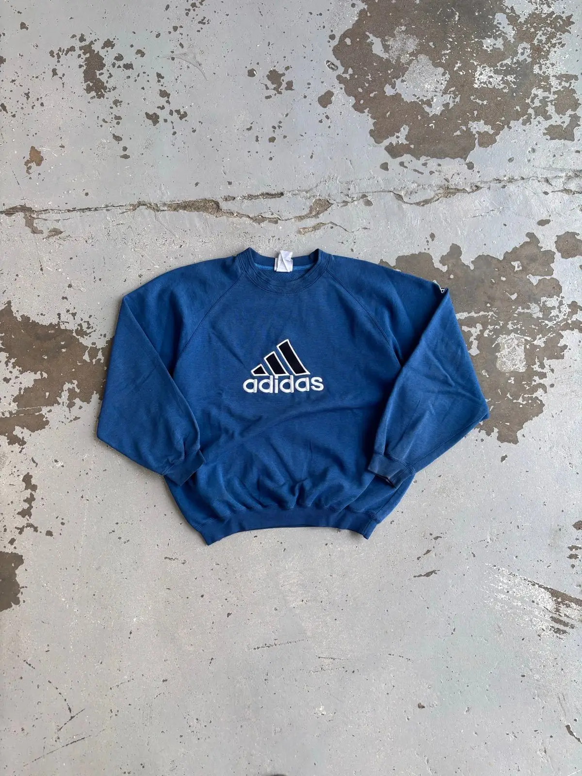 Adidas Vintage Adidas Blue Crewneck Sweatshirt