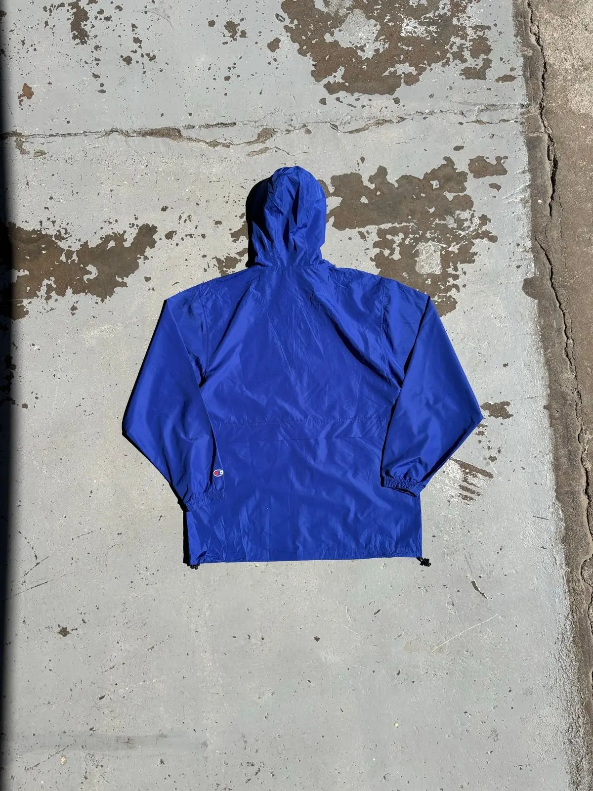 Champion Blue Hooded Windbreaker Jacket