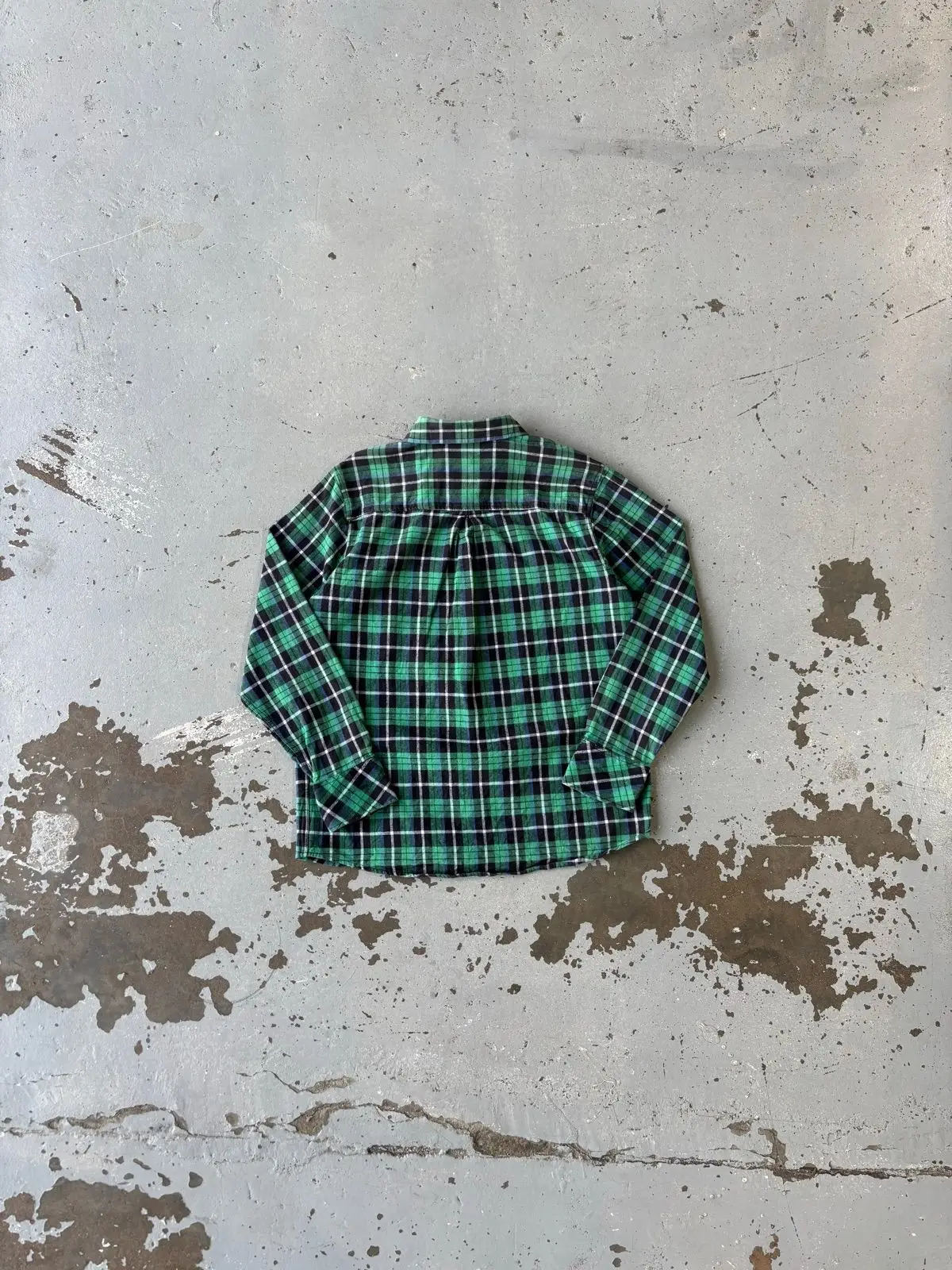 Dickies Green Plaid Long-Sleeve Flannel Shirt