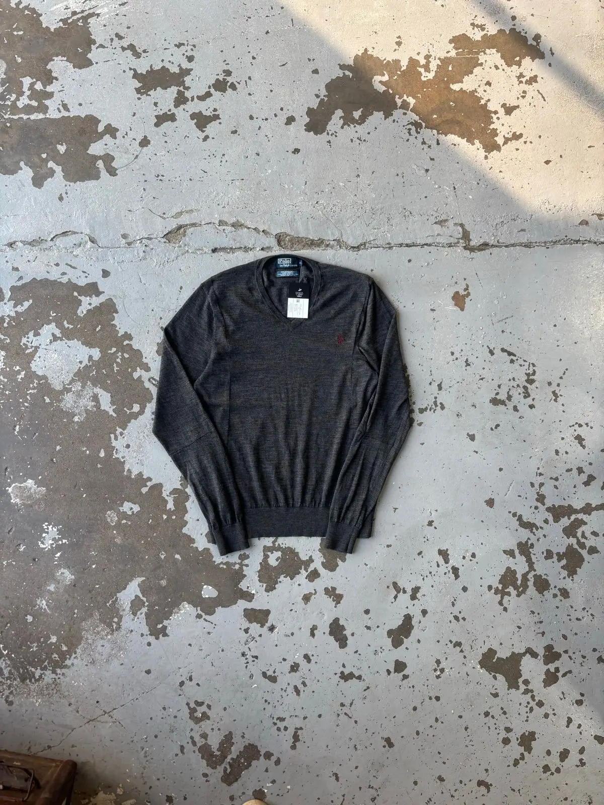 Ralph Lauren Grey V-Neck Sweater
