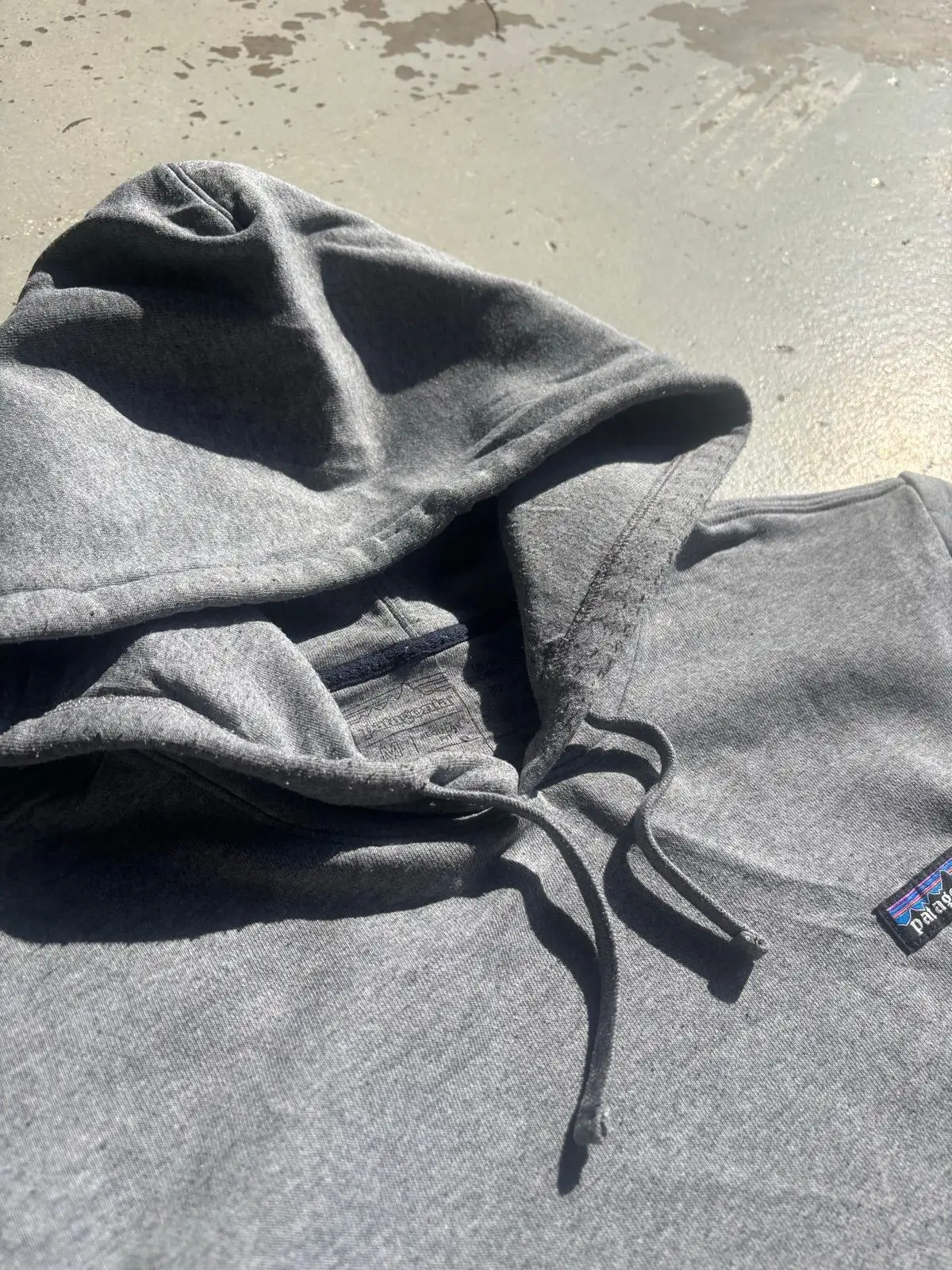 Patagonia Grey Hooded Sweatshirt