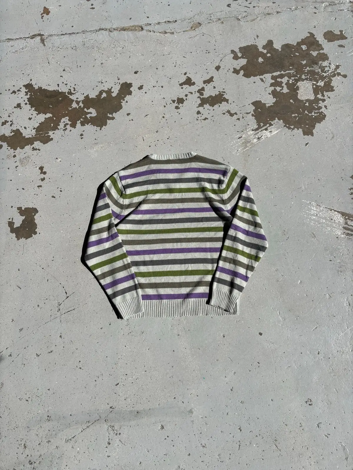 Lacoste Striped V-Neck Sweater