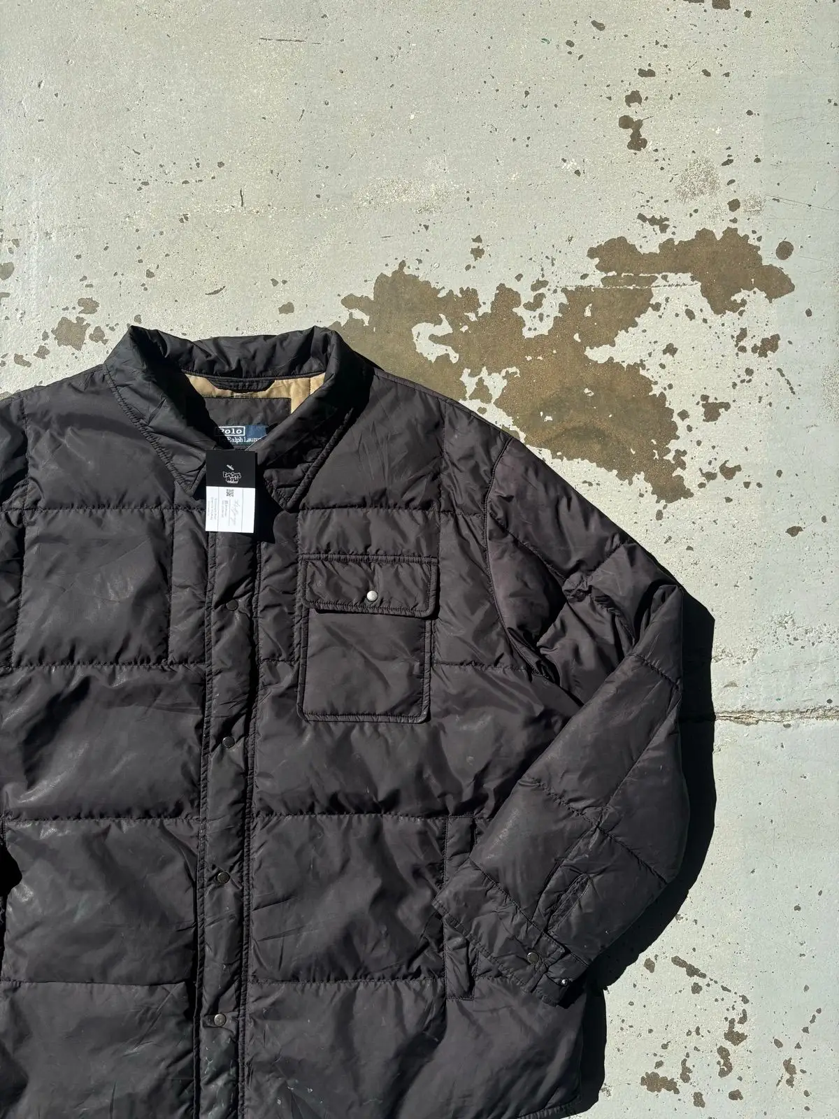 Polo Ralph Lauren Quilted Down Jacket Brown
