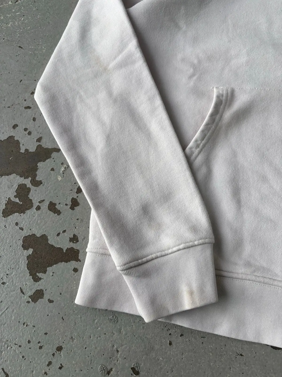 Burberry White Hoodie with Logo Patch