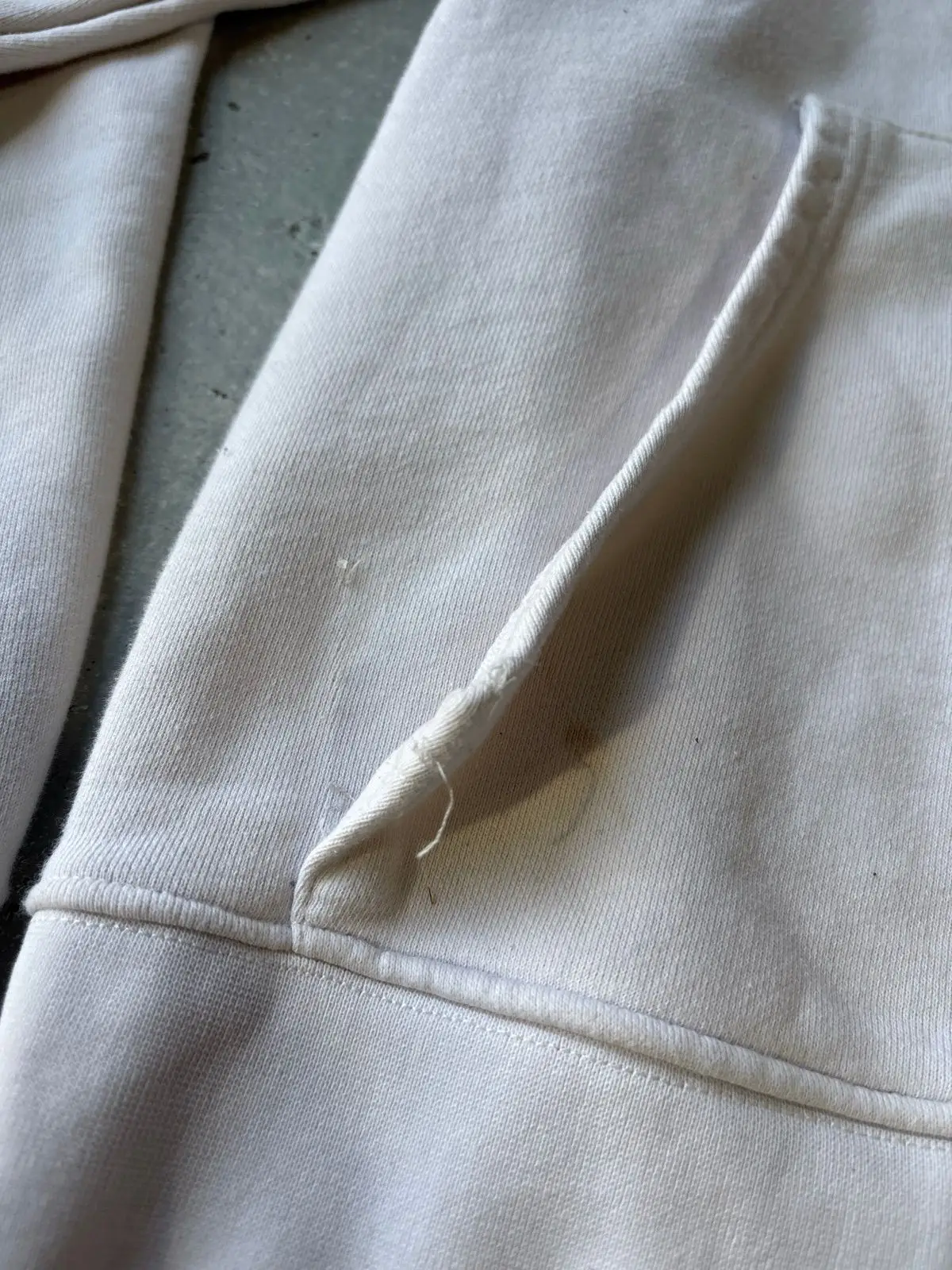 Burberry White Hoodie with Logo Patch