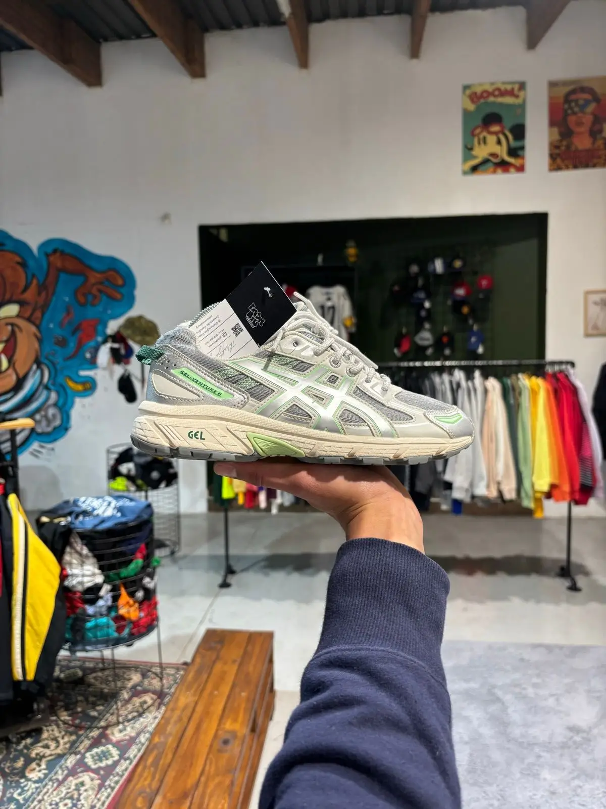Asics Gel Sneakers Grey Green