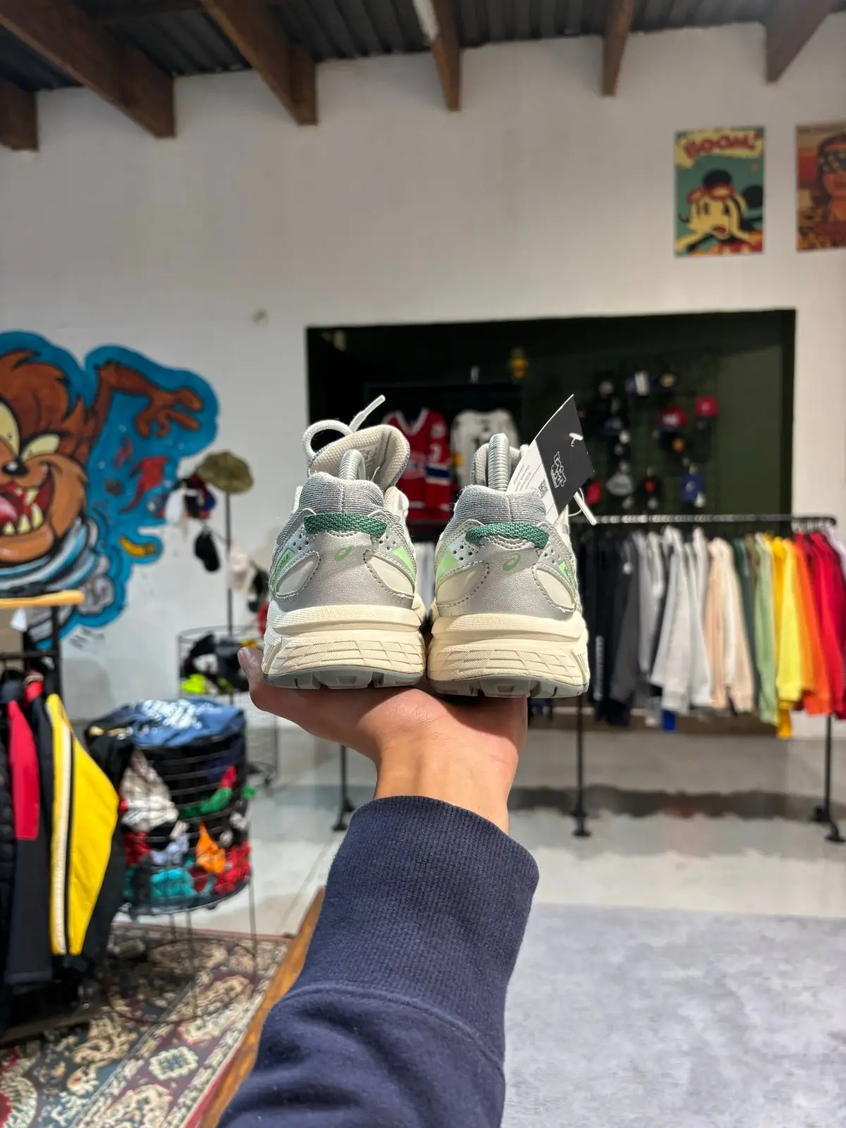 Asics Gel Sneakers Grey Green