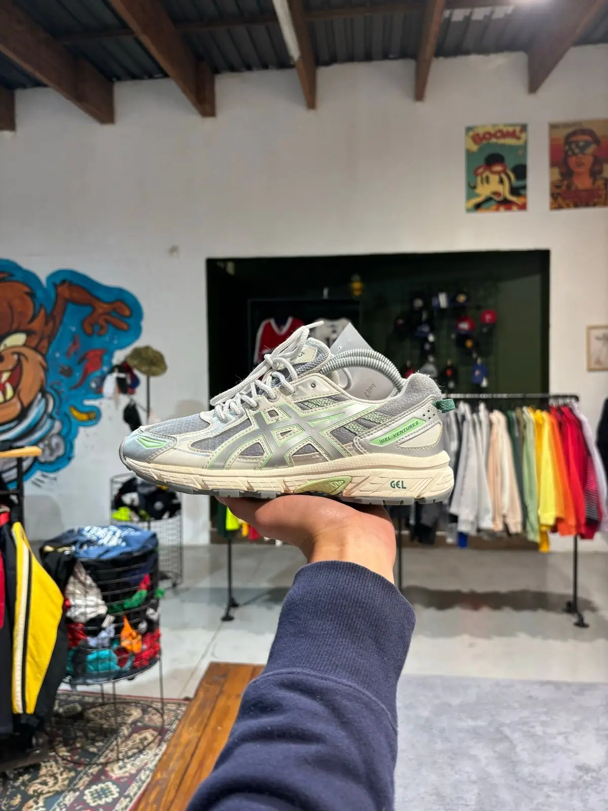 Asics Gel Sneakers Grey Green