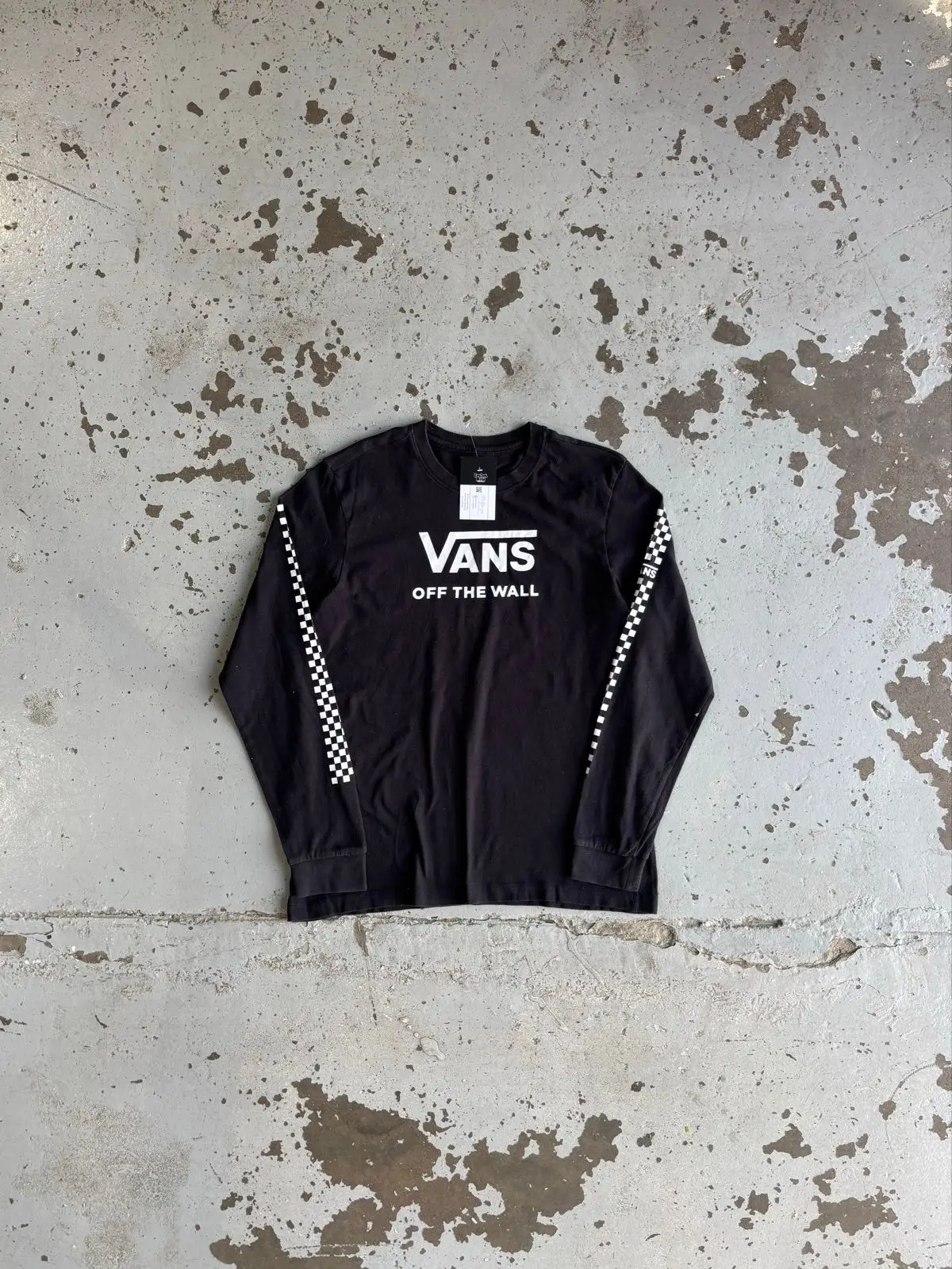 Vans Off The Wall Long Sleeve T-Shirt Black XL