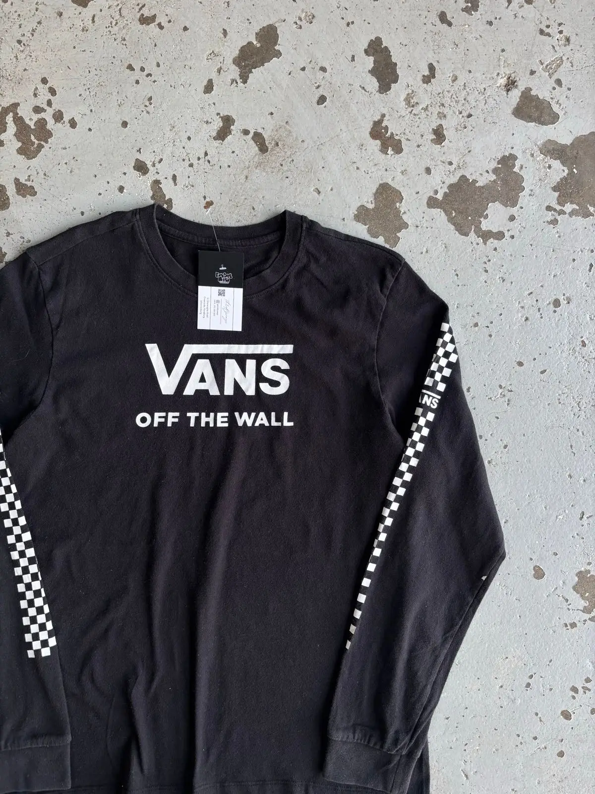 Vans Off The Wall Long Sleeve T-Shirt Black XL