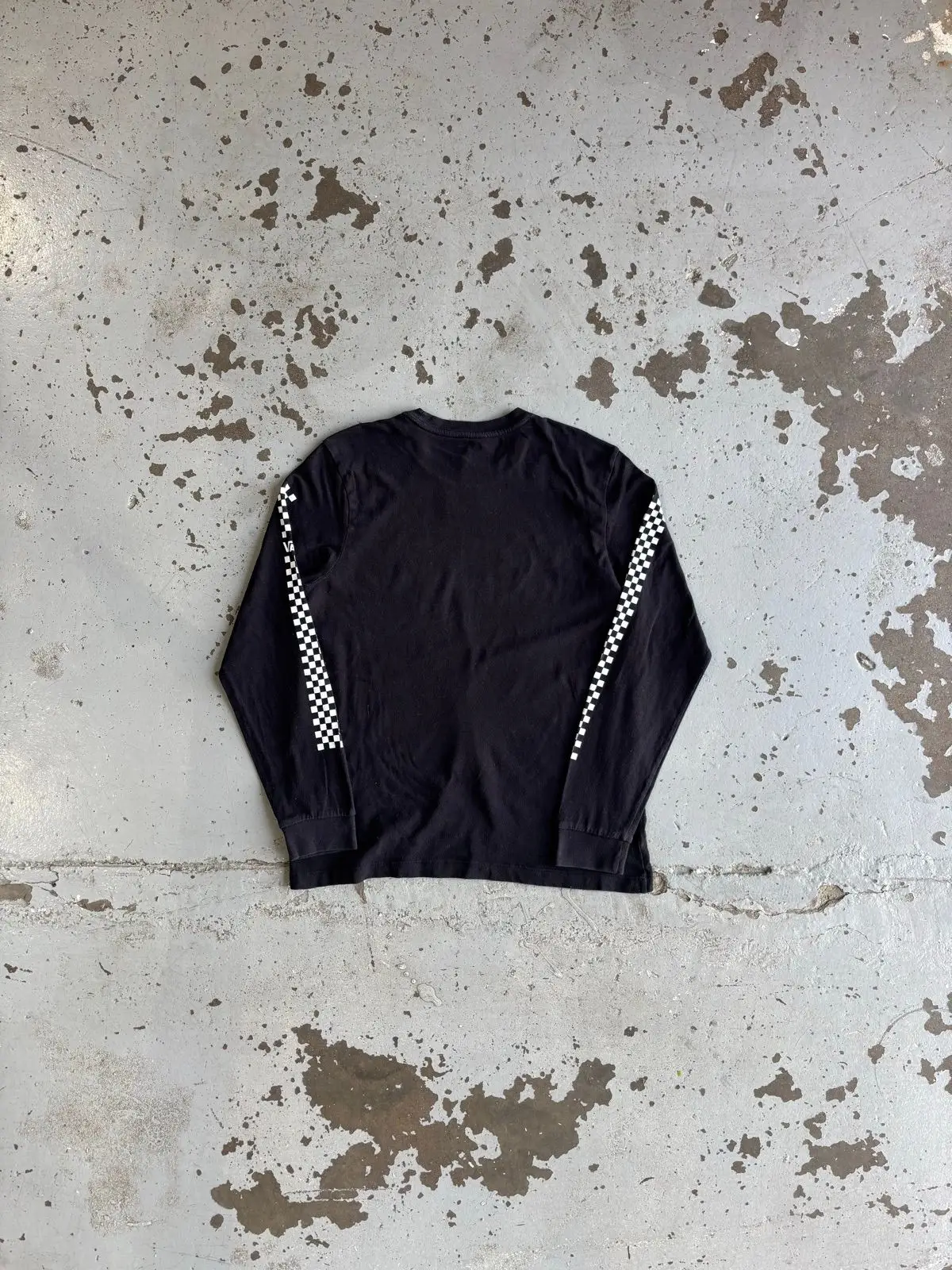 Vans Off The Wall Long Sleeve T-Shirt Black XL