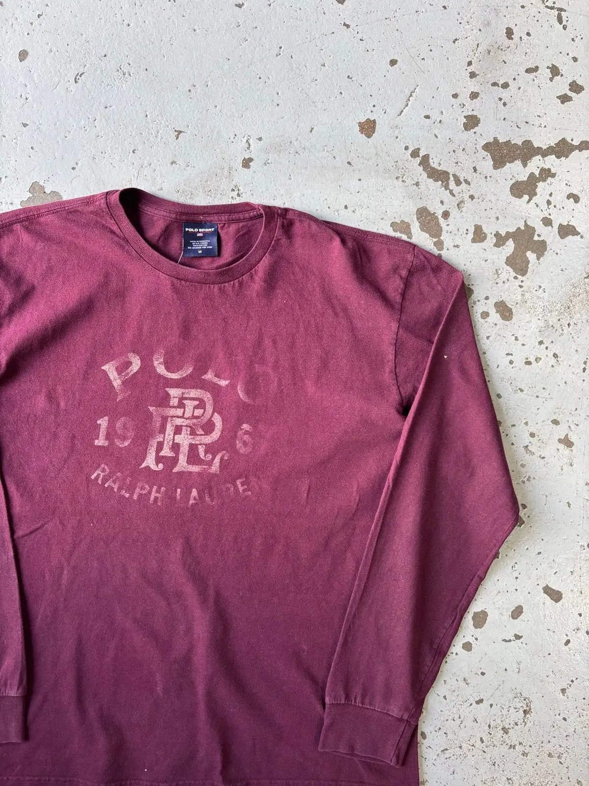 Ralph Lauren Polo Sport Long Sleeve T-Shirt Burgundy