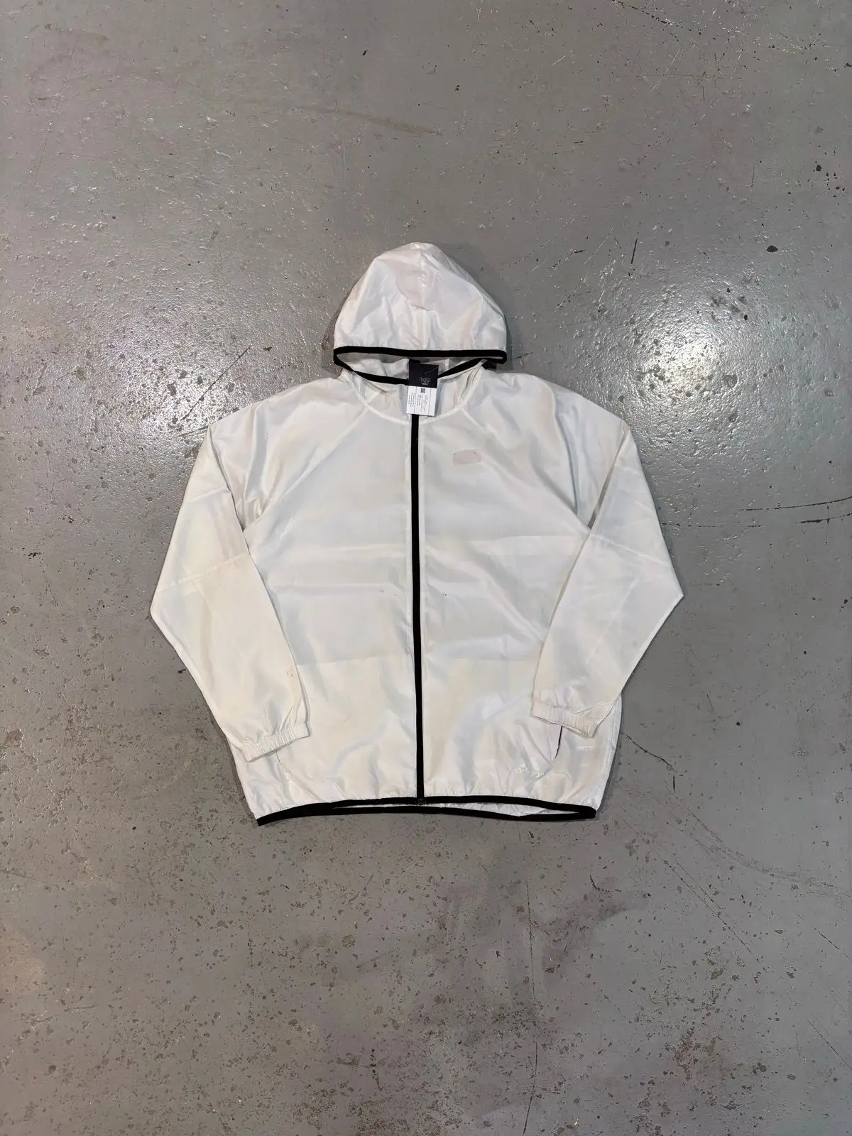 Adidas White Windbreaker Jacket