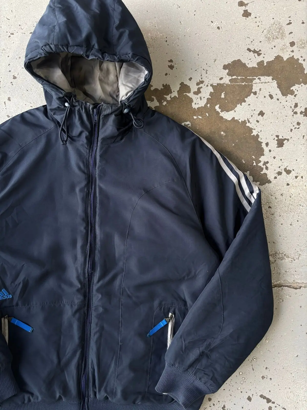 Adidas Navy Hooded Jacket