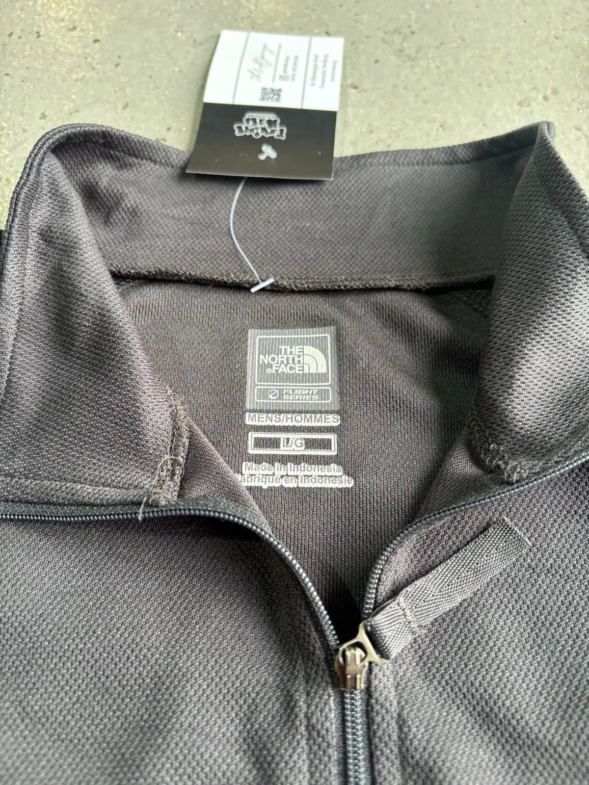 The North Face Quarter Zip Fleece Red Grey