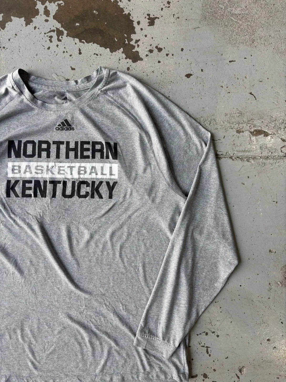 Adidas Northern Kentucky Basketball Long-Sleeve Shirt Grey