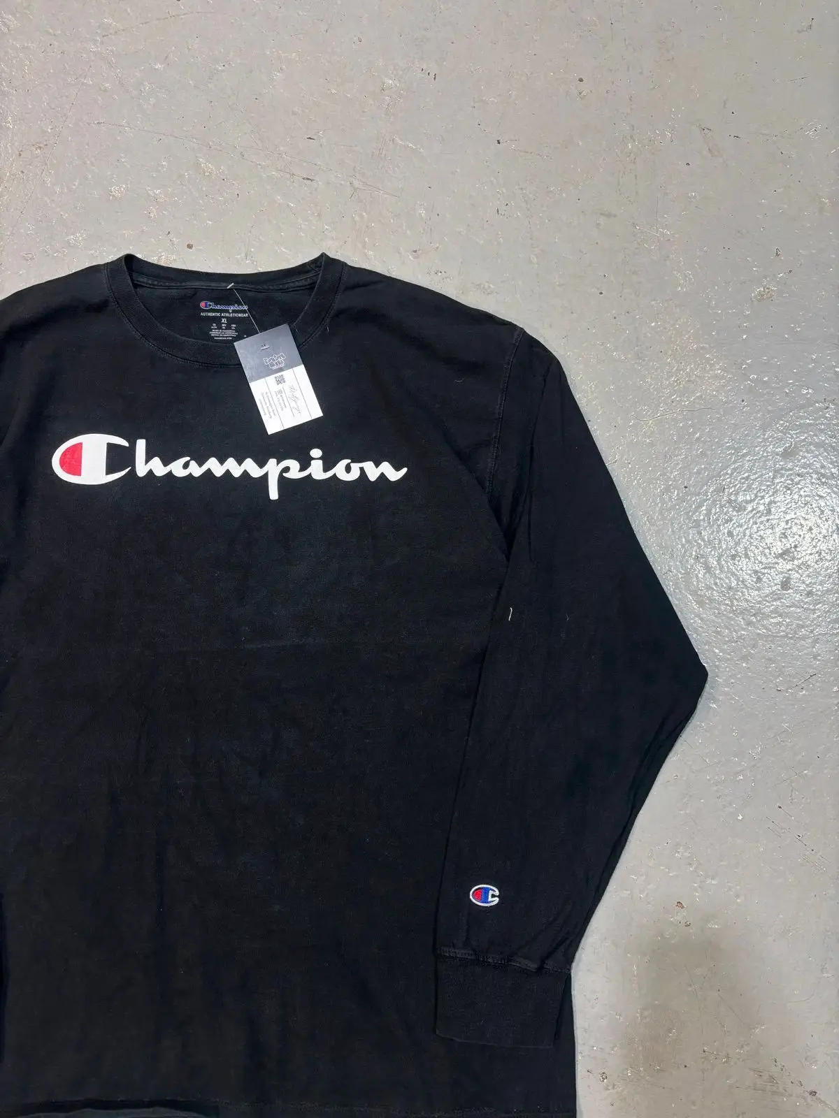 Champion Black Long Sleeve T-Shirt