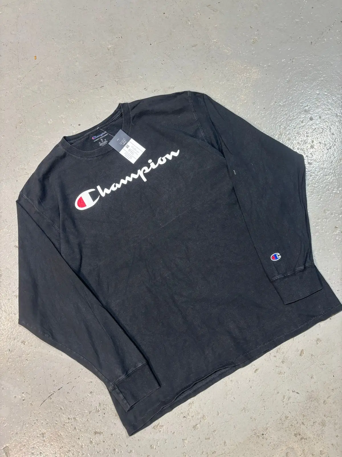 Champion Black Long Sleeve T-Shirt