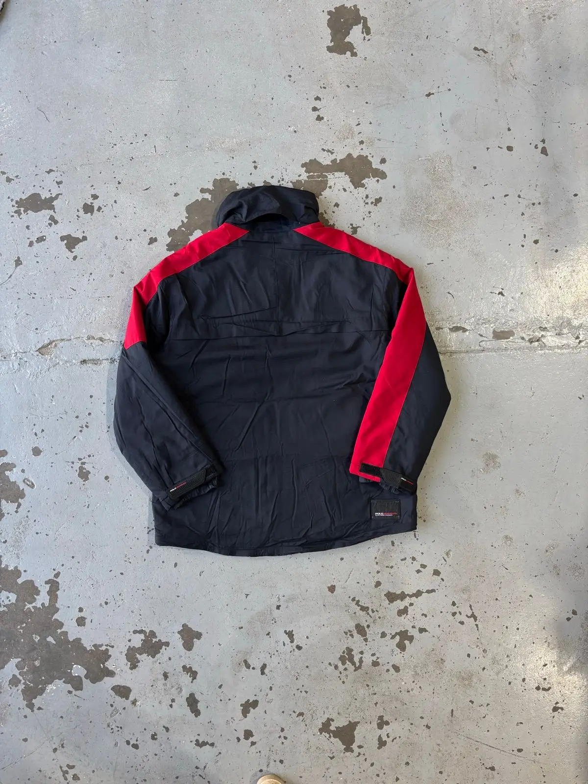 Polo Jeans Co. Ralph Lauren Black and Red Puffer Jacket