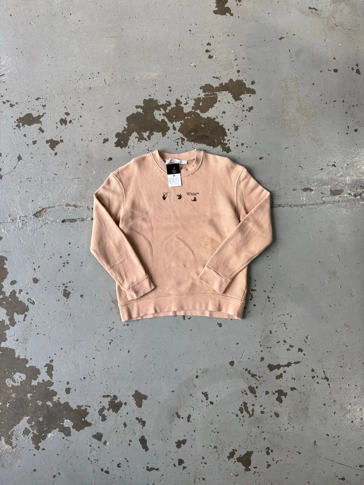 Off-White Peach Crewneck Sweatshirt