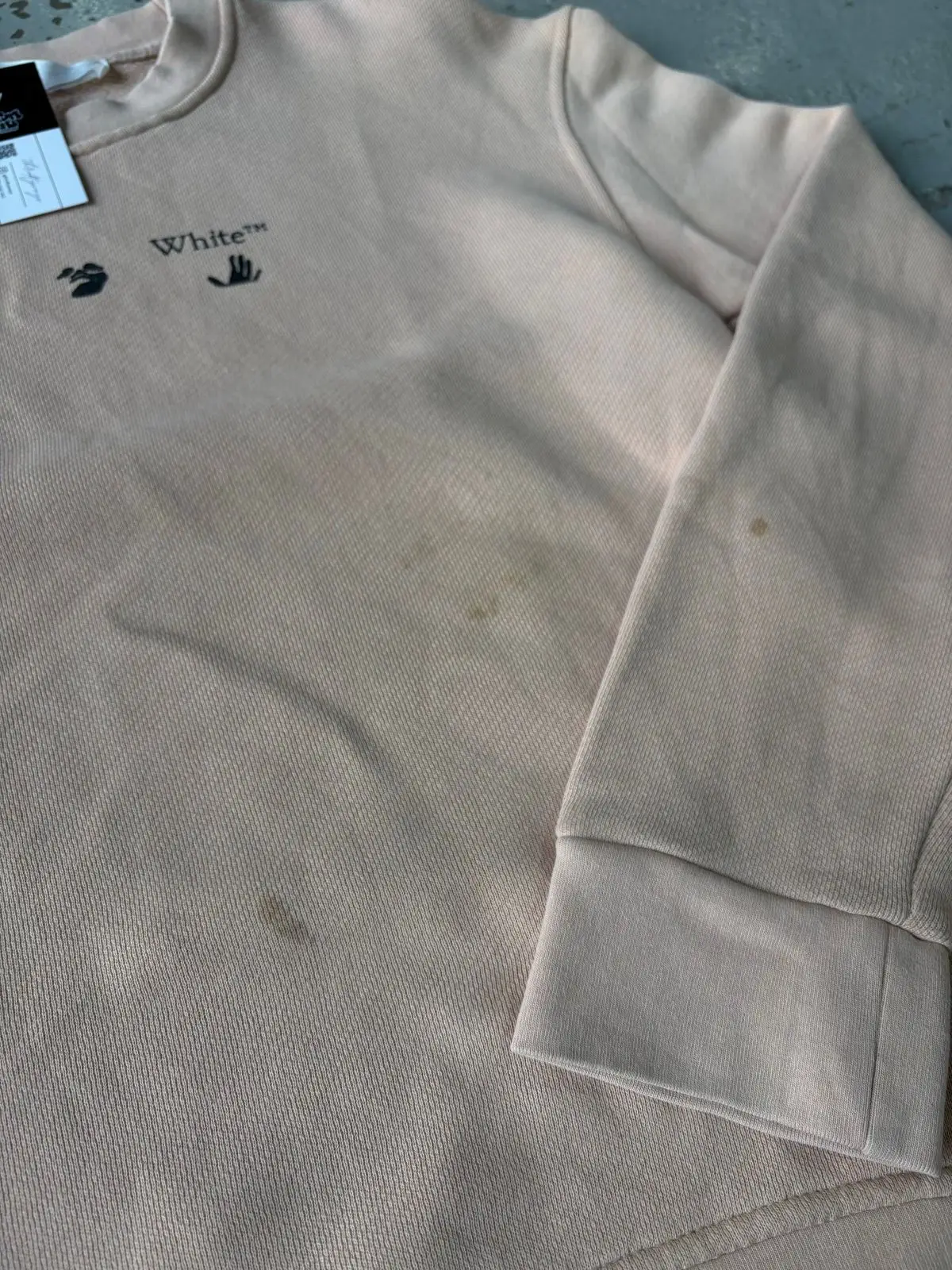 Off-White Peach Crewneck Sweatshirt