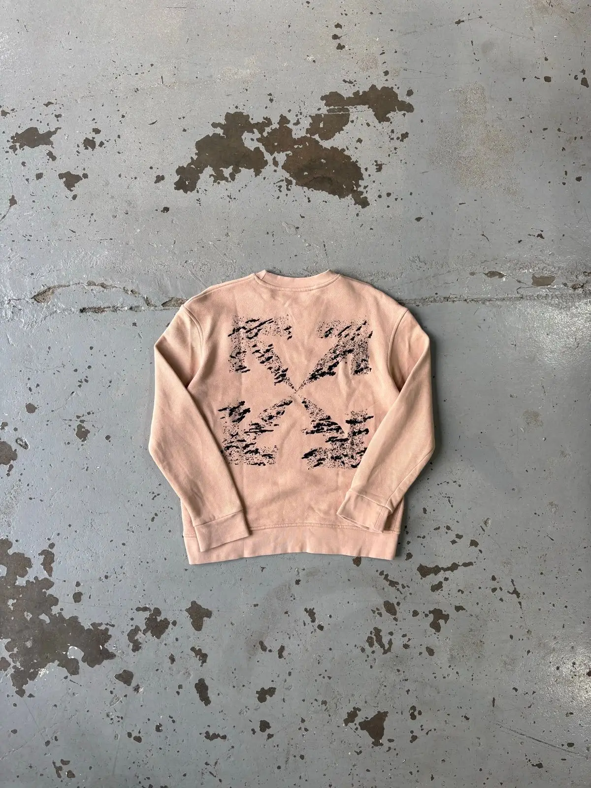Off-White Peach Crewneck Sweatshirt
