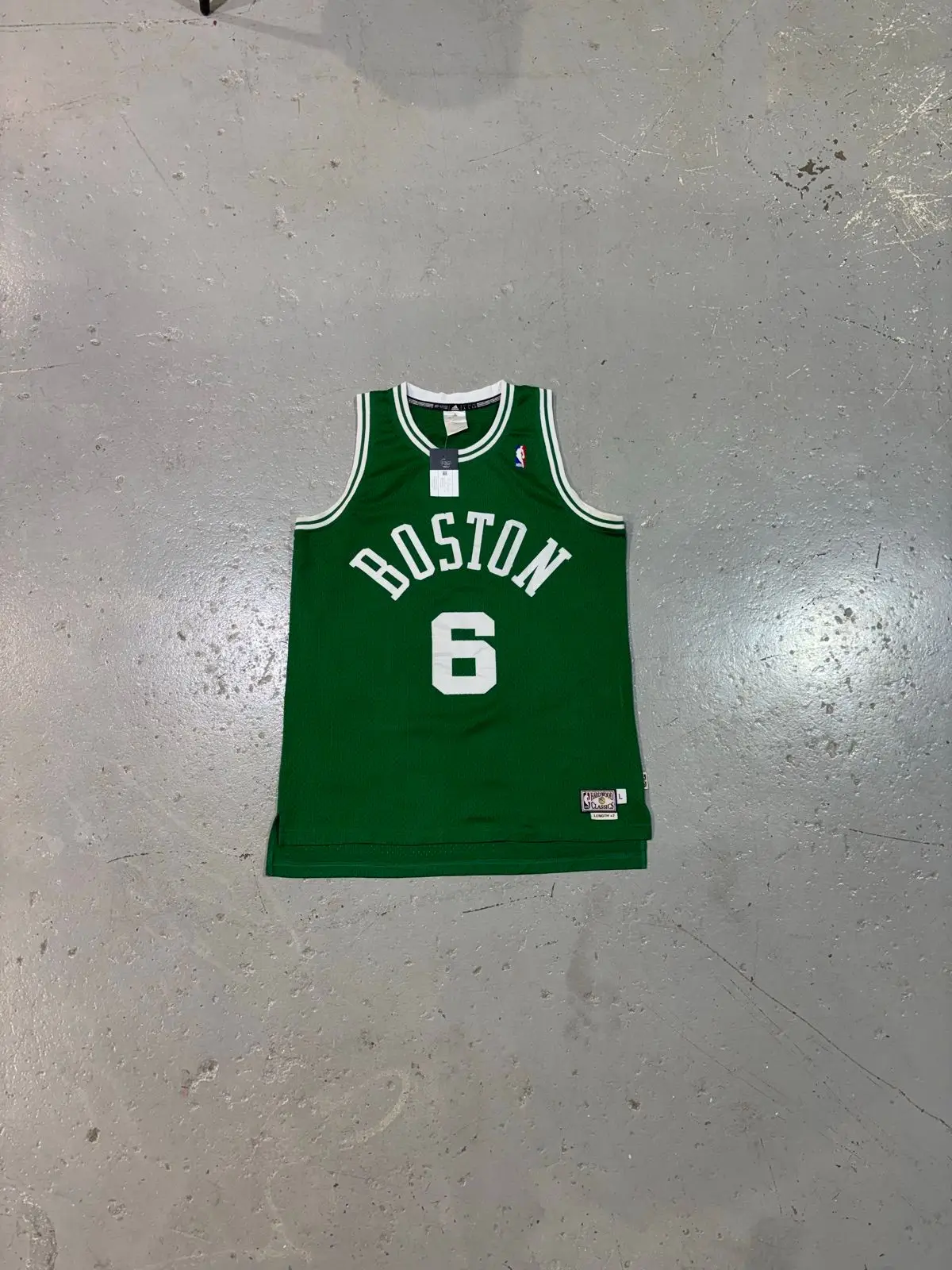 Adidas Boston Celtics Bill Russell 6 Hardwood Classics Jersey