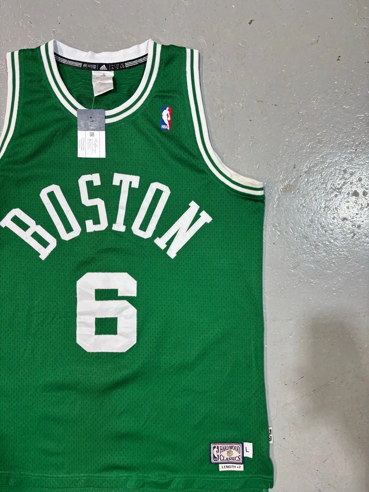 Adidas Boston Celtics Bill Russell 6 Hardwood Classics Jersey