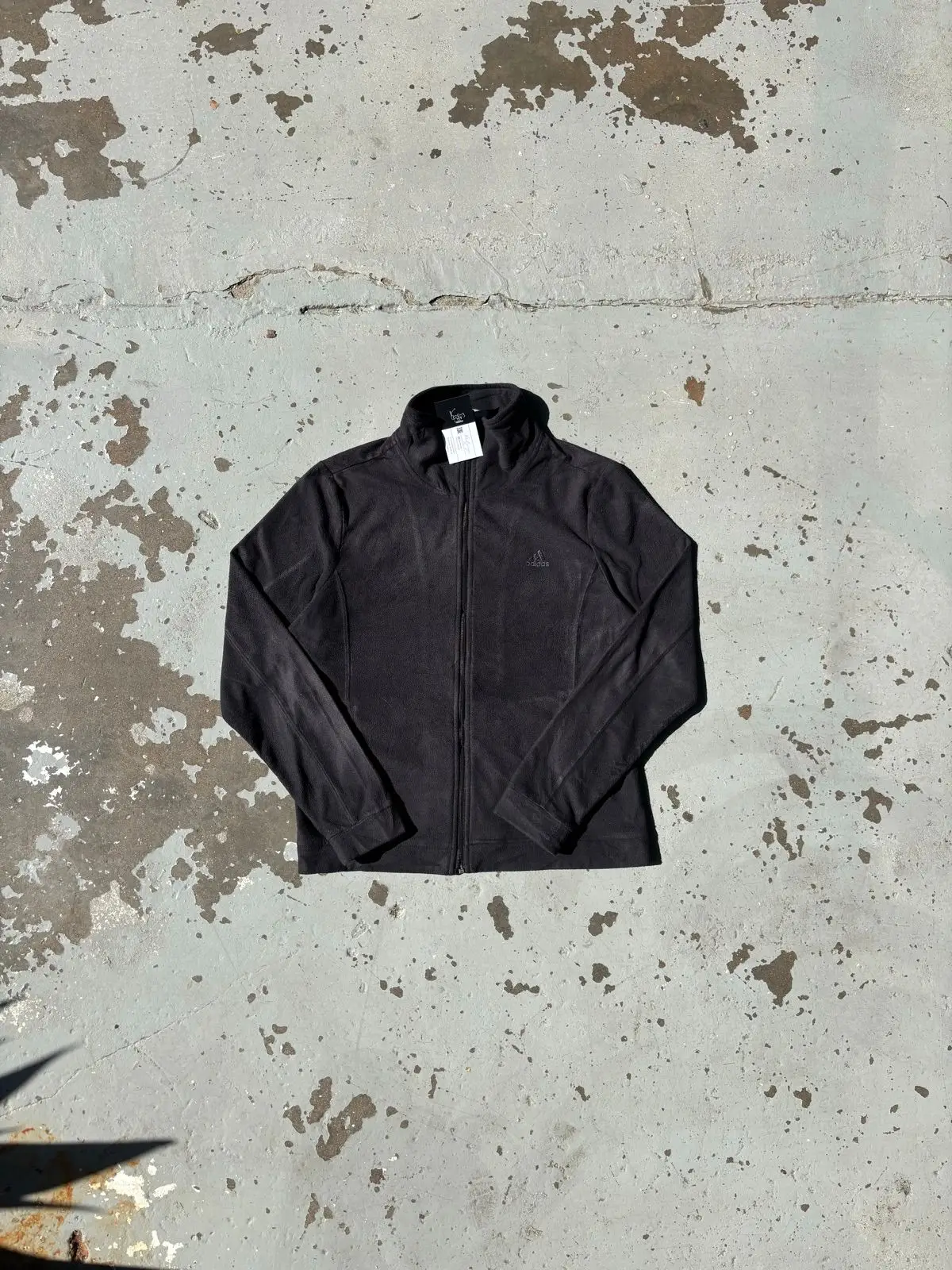 Adidas Black Fleece Zip Jacket