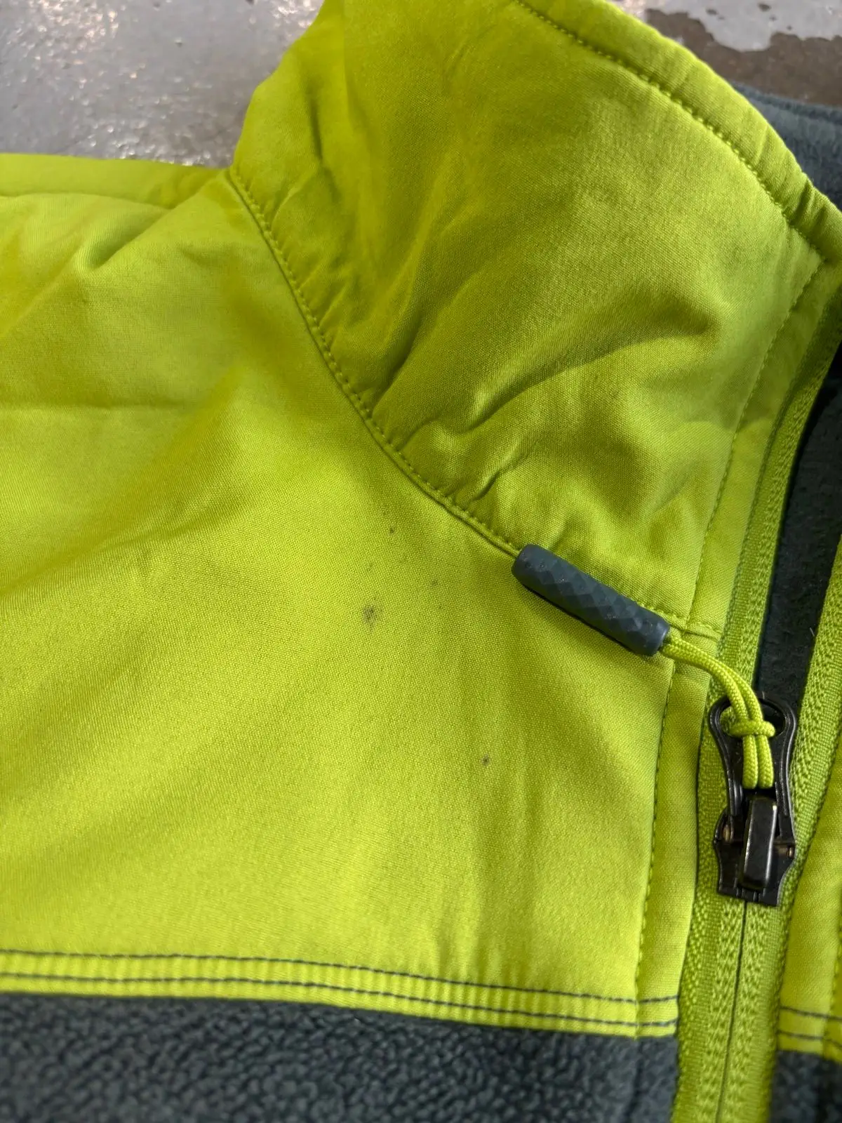 The North Face Half-Zip Fleece Jacket Grey Yellow
