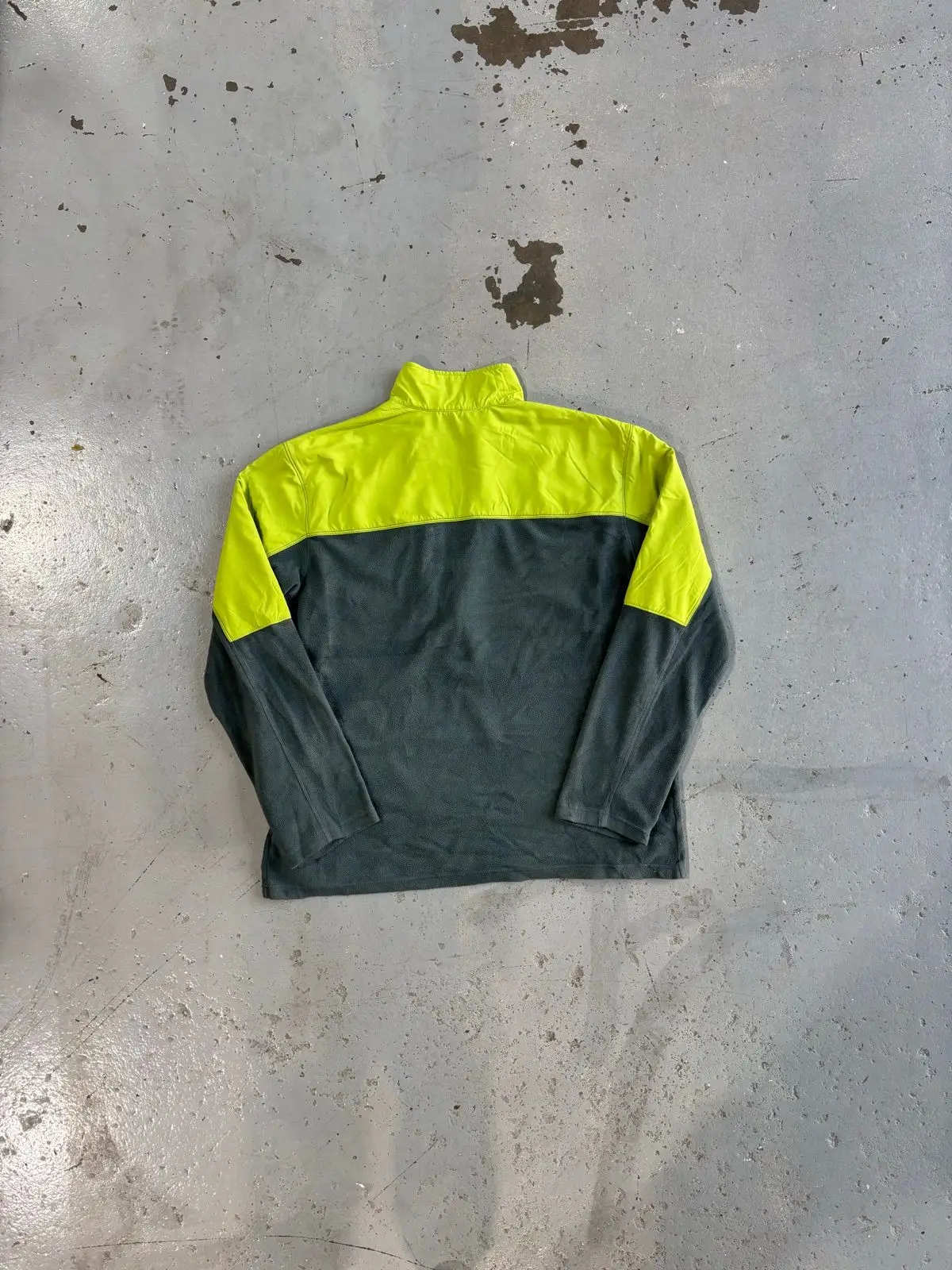 The North Face Half-Zip Fleece Jacket Grey Yellow