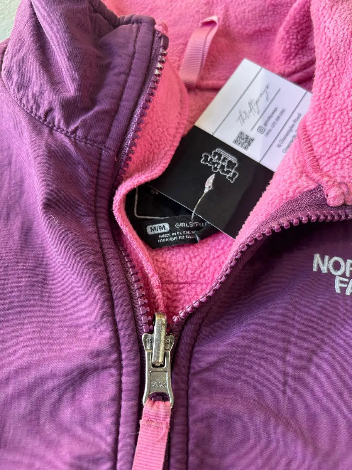 The North Face Pink and Purple Fleece Jacket