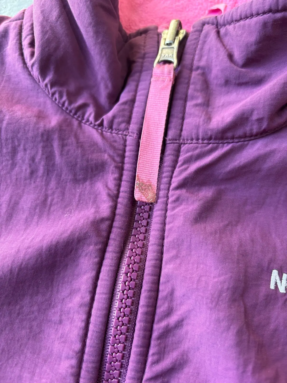 The North Face Pink and Purple Fleece Jacket