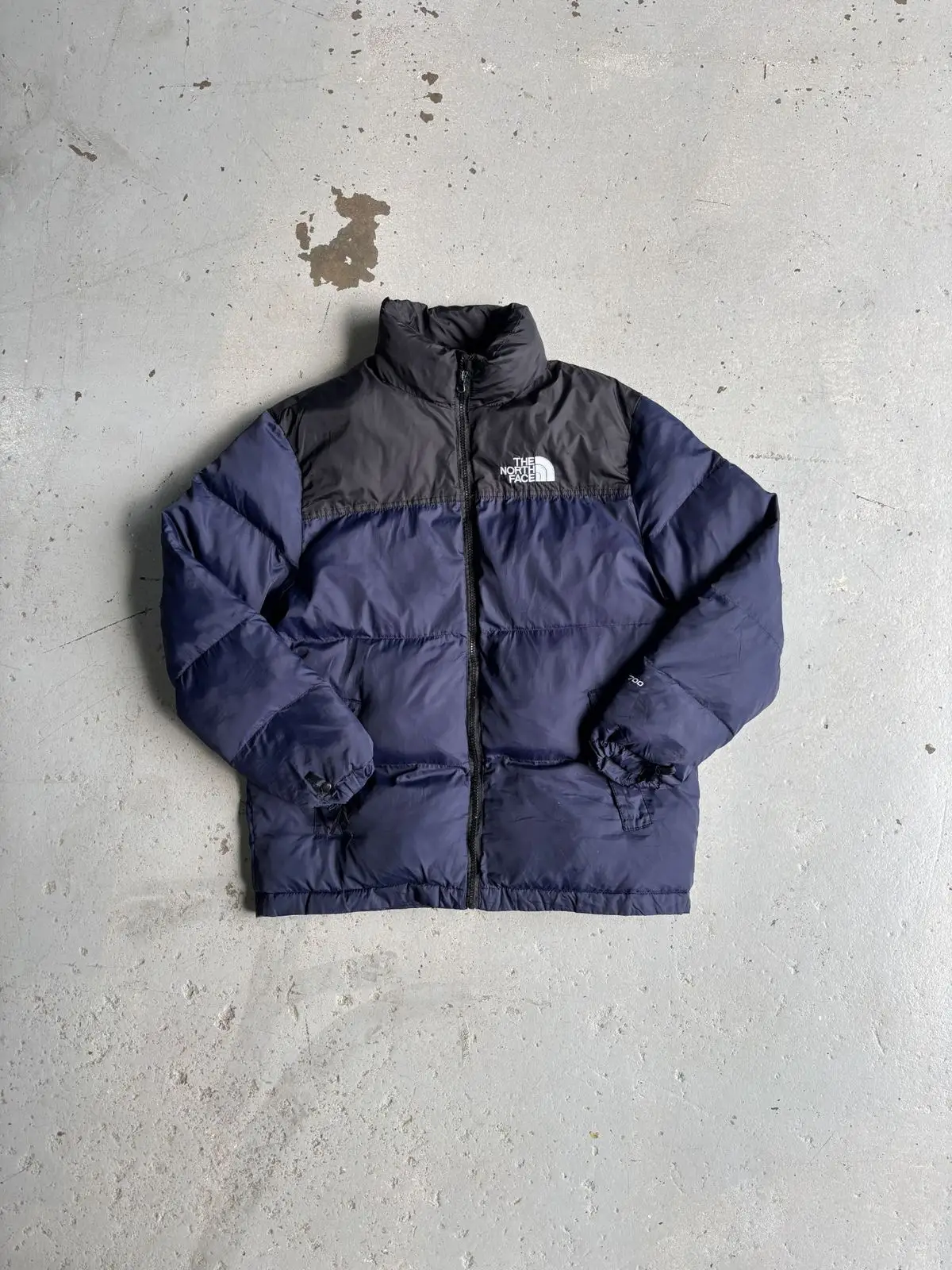 The North Face 700 Nuptse Puffer Jacket Navy Black