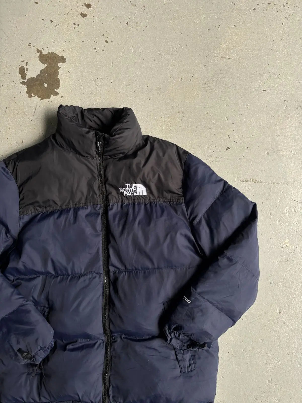 The North Face 700 Nuptse Puffer Jacket Navy Black