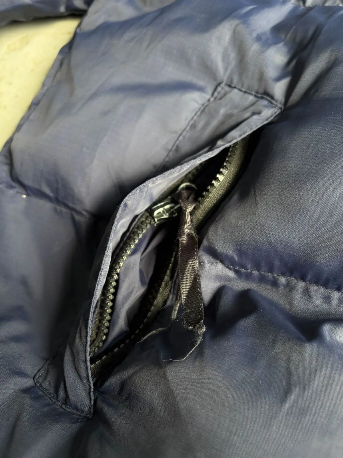 The North Face 700 Nuptse Puffer Jacket Navy Black