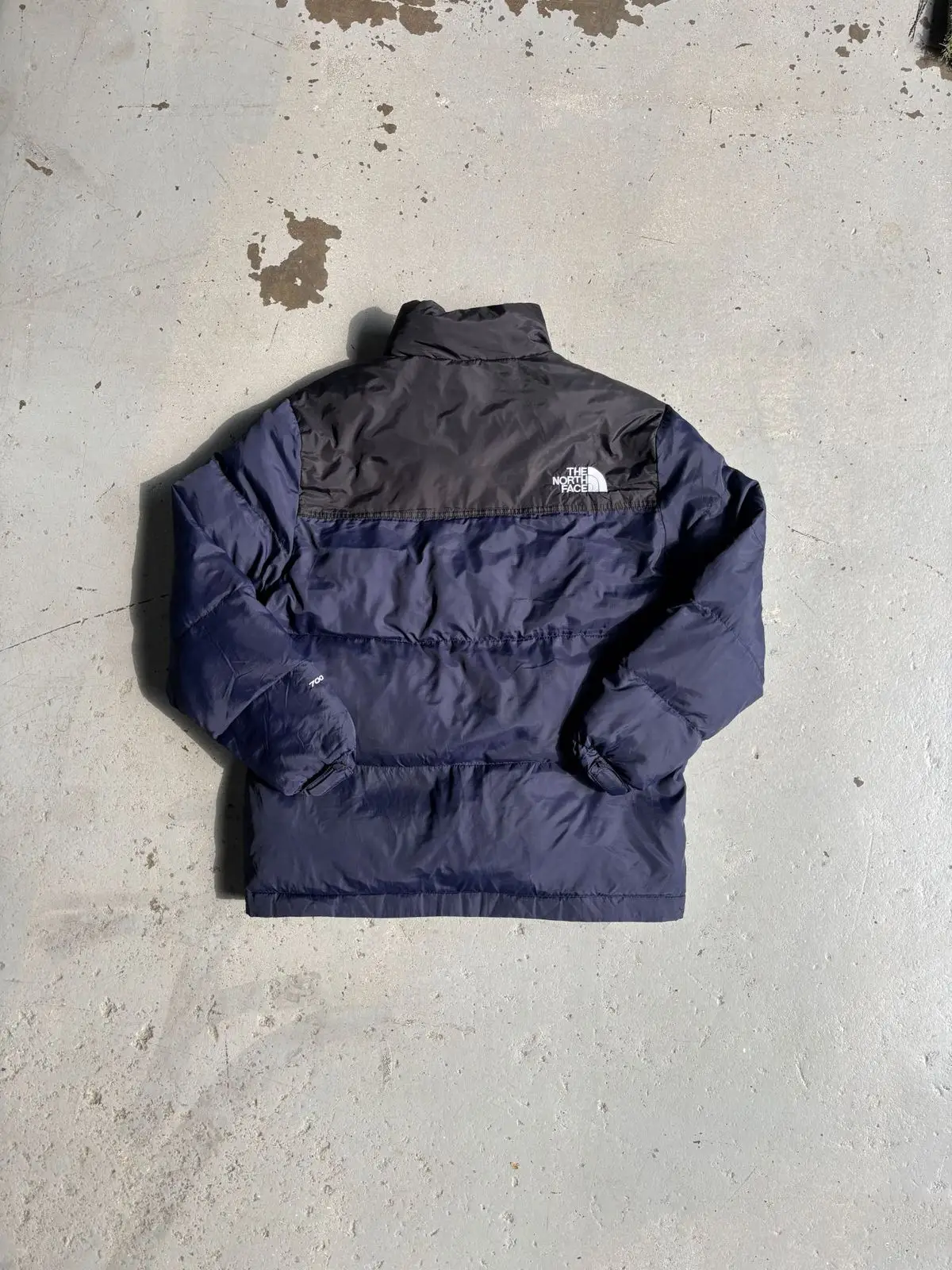 The North Face 700 Nuptse Puffer Jacket Navy Black