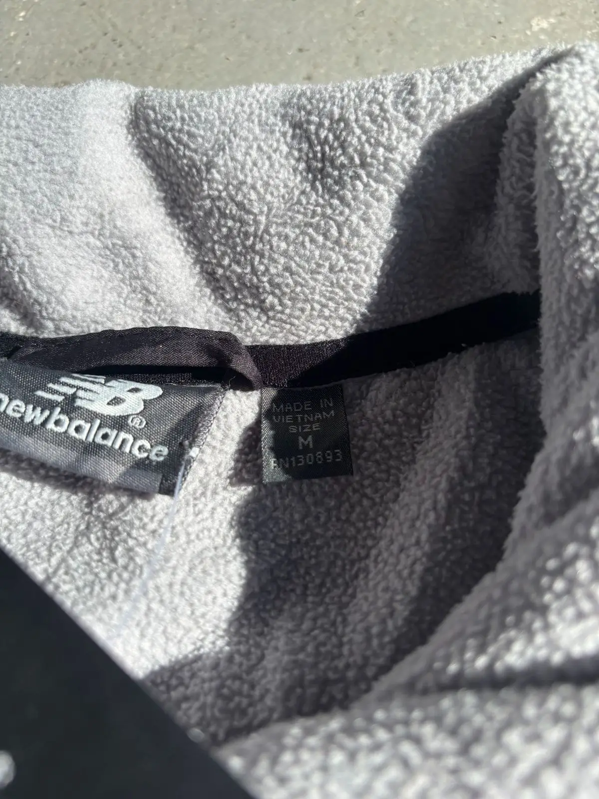 New Balance Grey & Black Fleece Zip Jacket