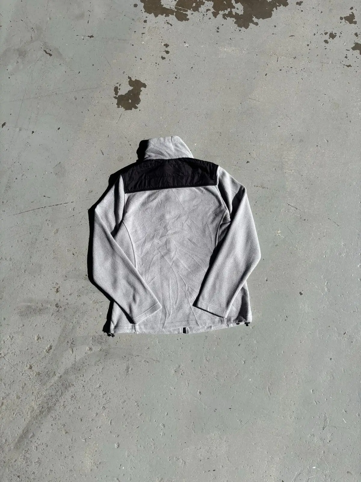 New Balance Grey & Black Fleece Zip Jacket