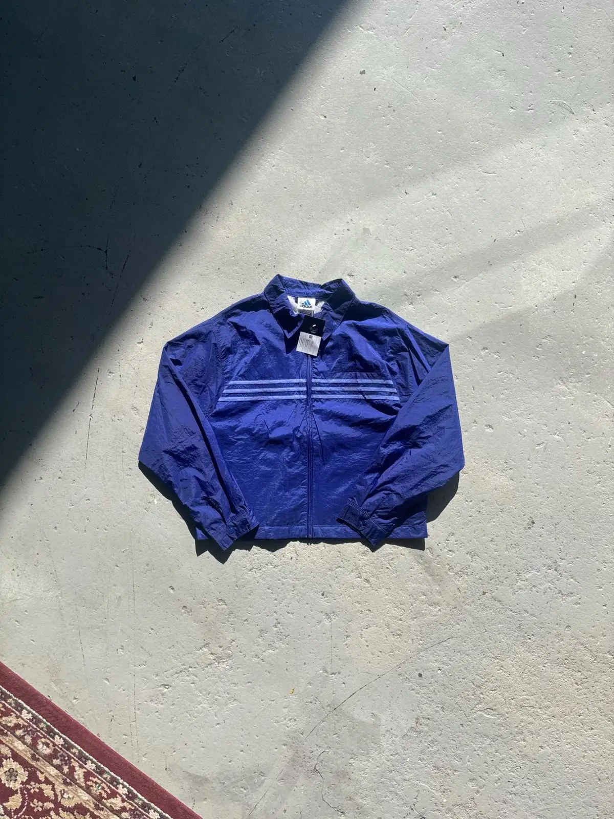 Adidas Blue Nylon Track Jacket
