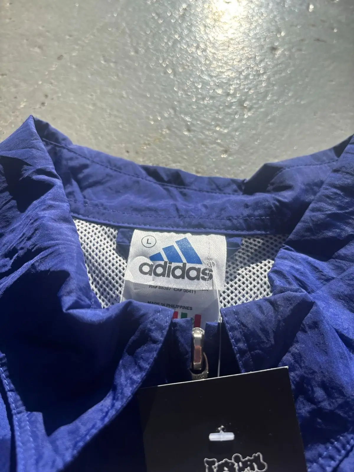 Adidas Blue Nylon Track Jacket