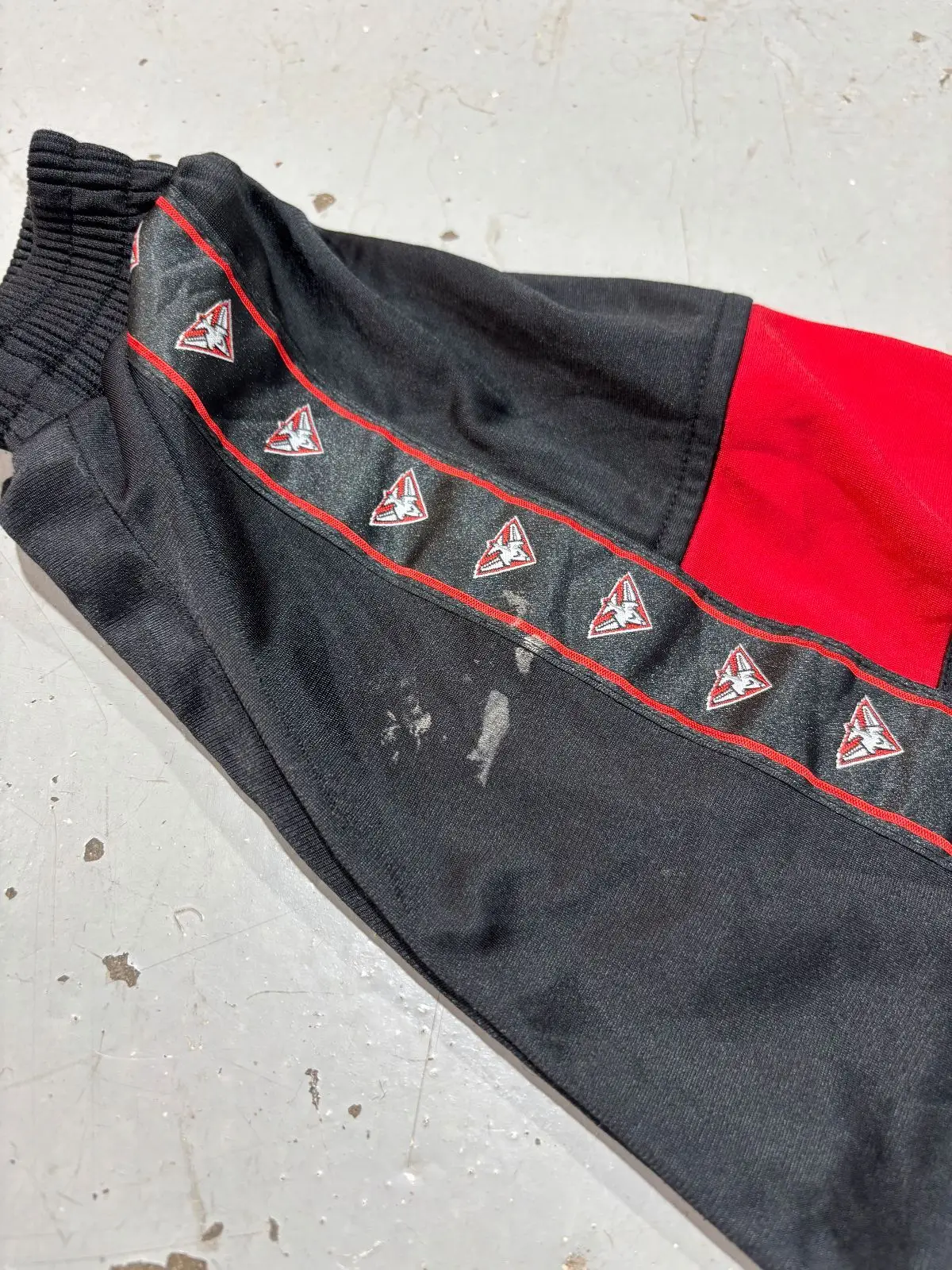 Vintage Reebok Track Jacket Black Red