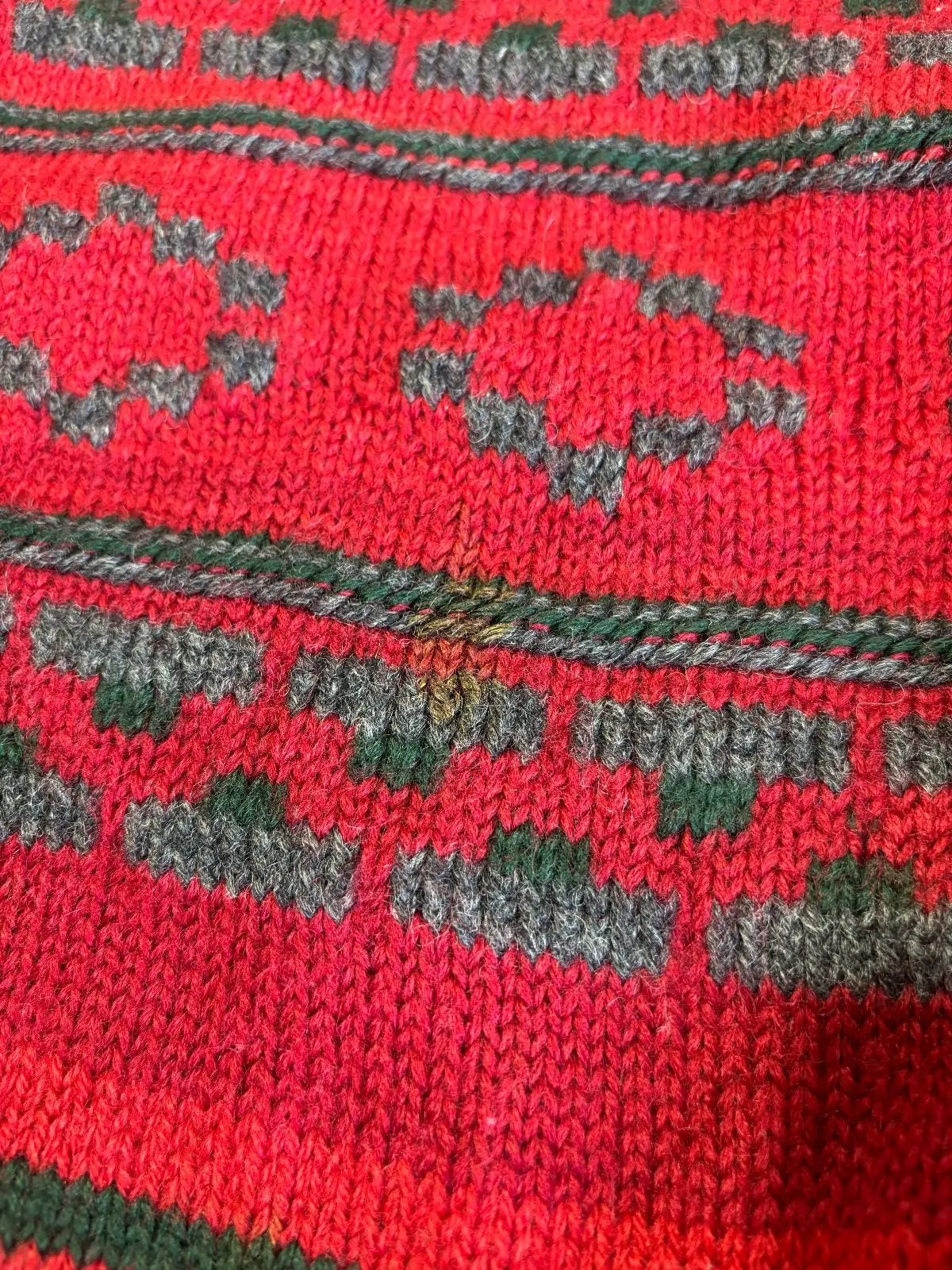 Polo Ralph Lauren Patterned Wool Sweater Red XL